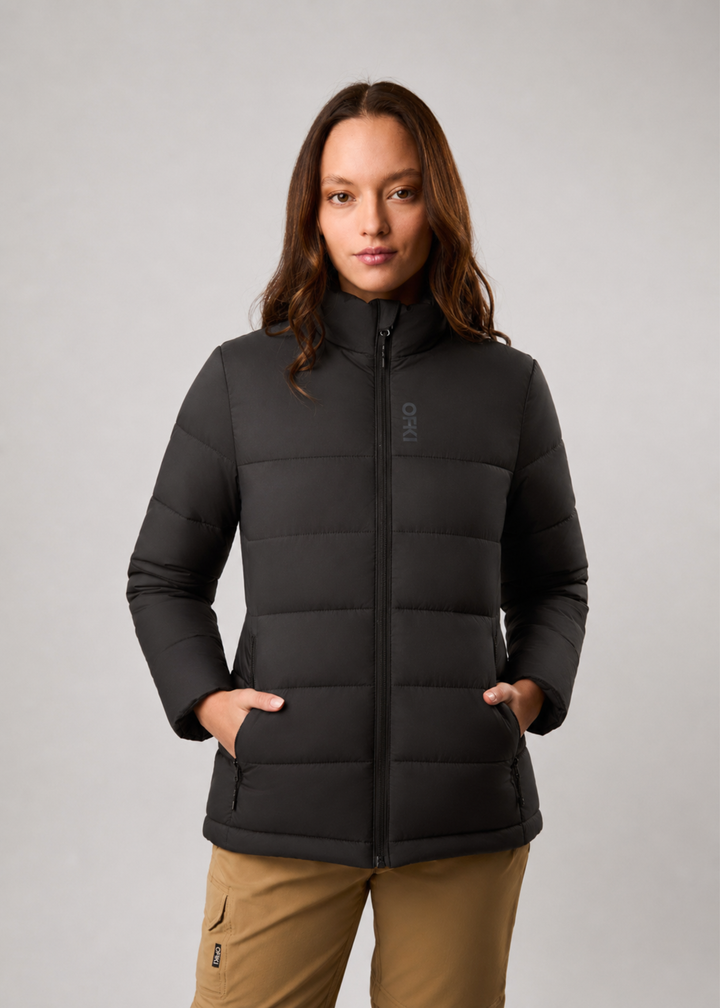 Parka Treva Pluma Sin Gorro Mujer