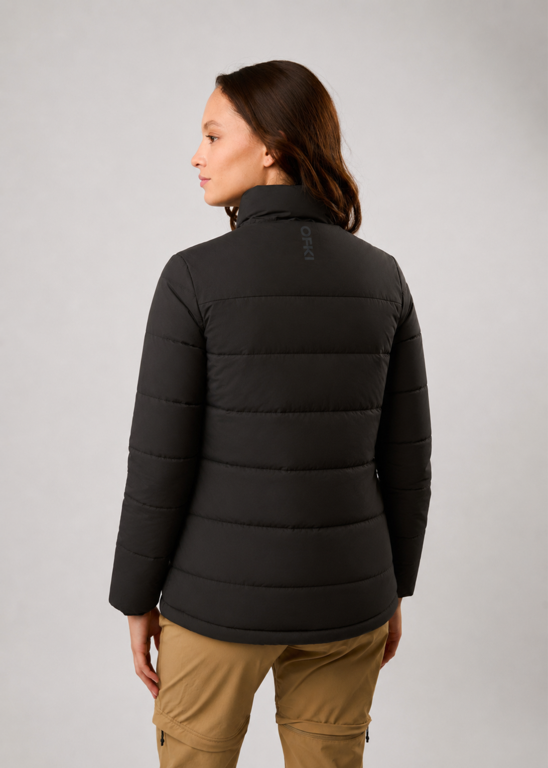 Parka Treva Pluma Sin Gorro Mujer