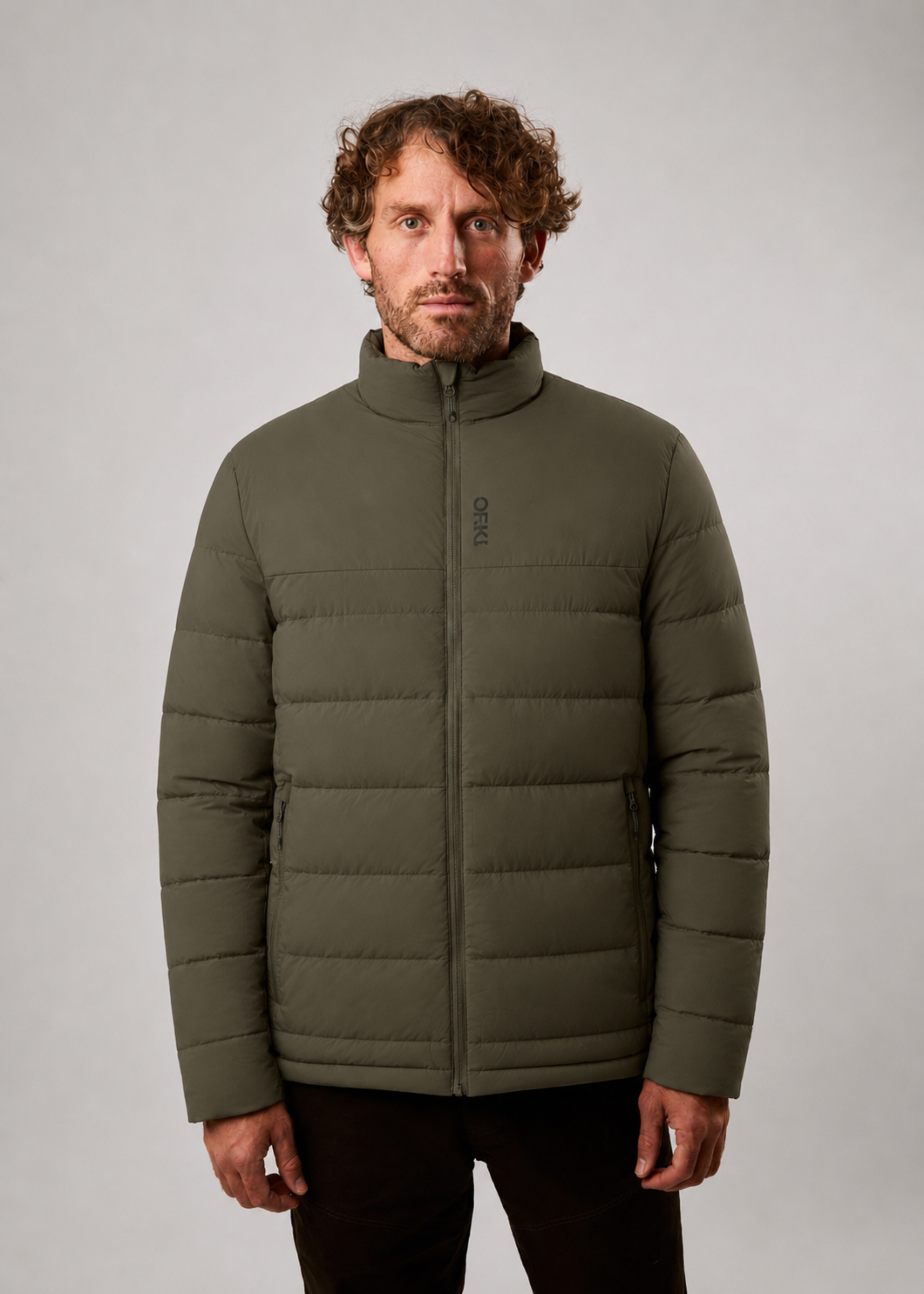 Parka Treva Pluma Sin Gorro Hombre