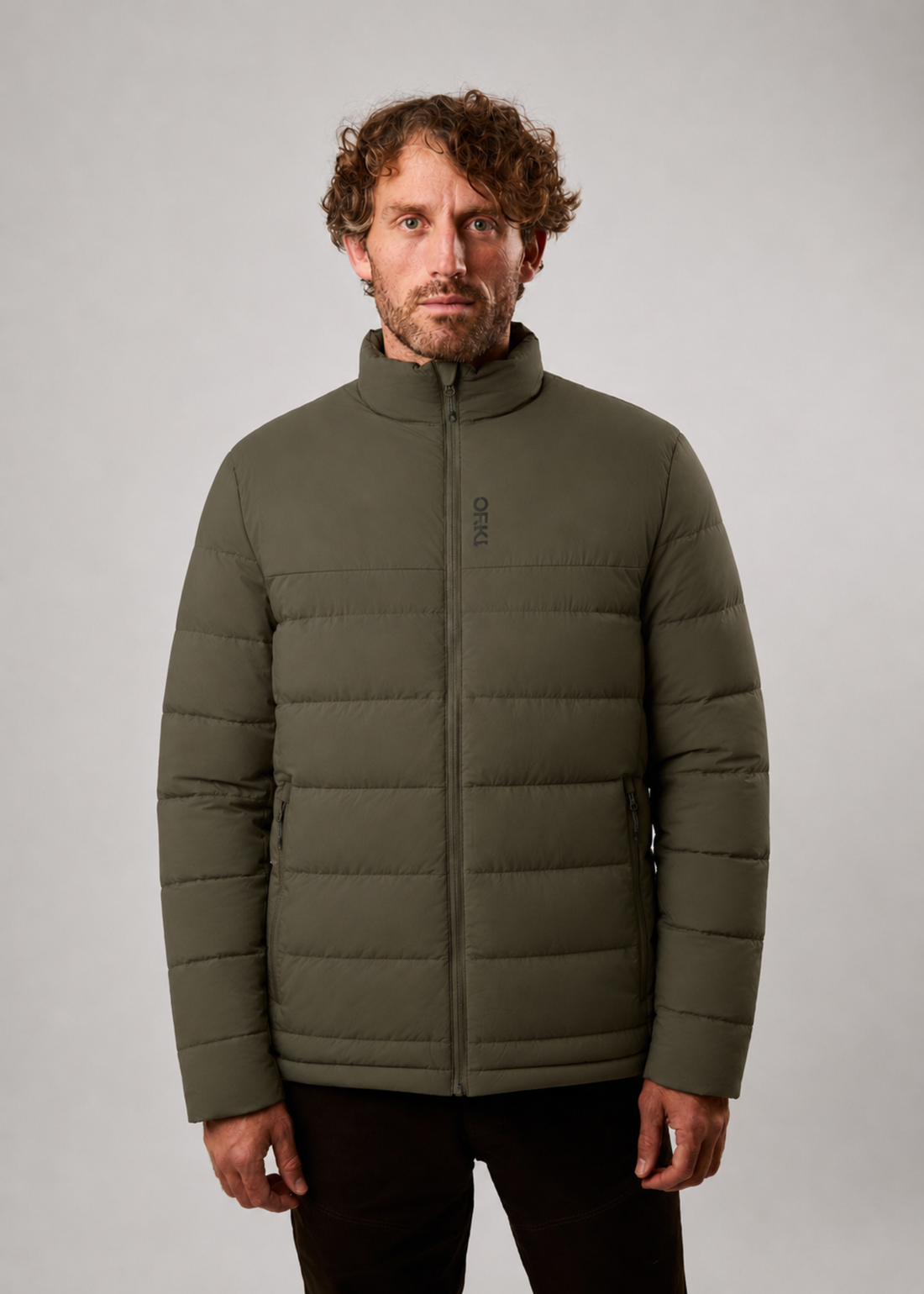 Parka Treva Pluma Sin Gorro Hombre