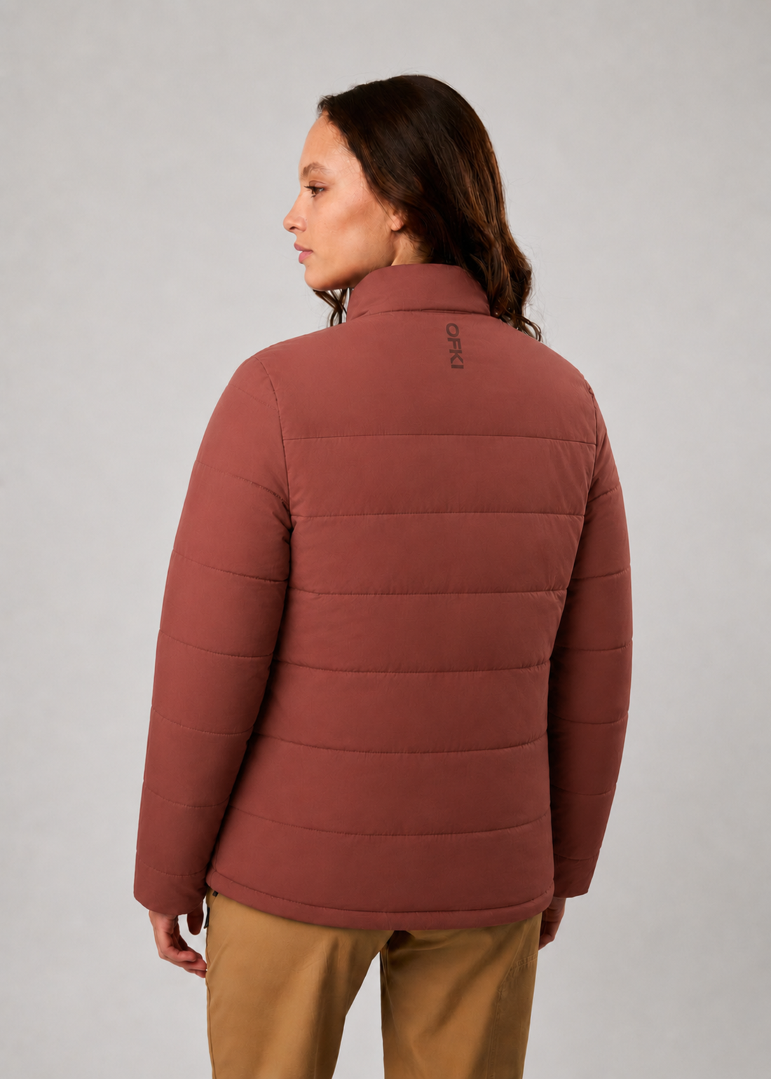 Parka Treva Pluma Sin Gorro Mujer